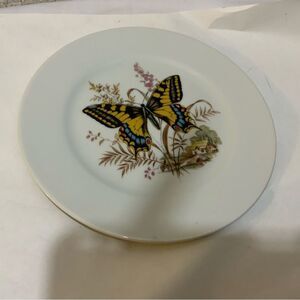 JOSEF KUBA PLATE Butterfly Porcelain Salad  JKW Germany G19
